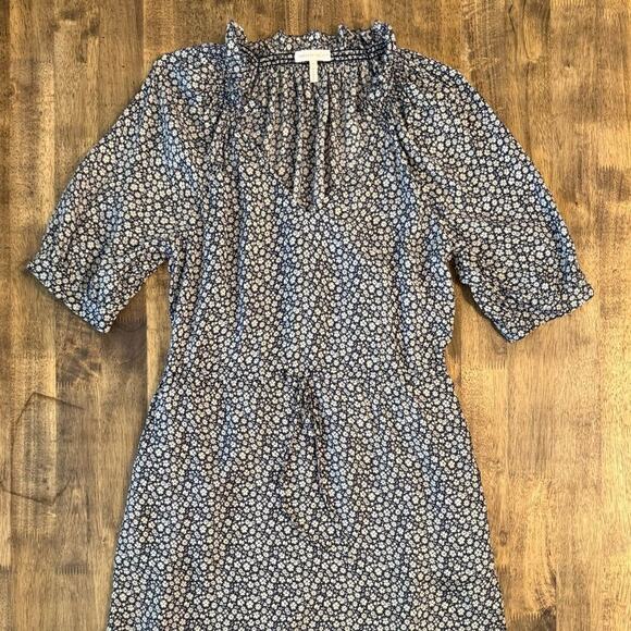 Rebecca Taylor Women’s Lauren Floral Print 100% Silk V-Neck Shift Dress Size 10 - Picture 3 of 9